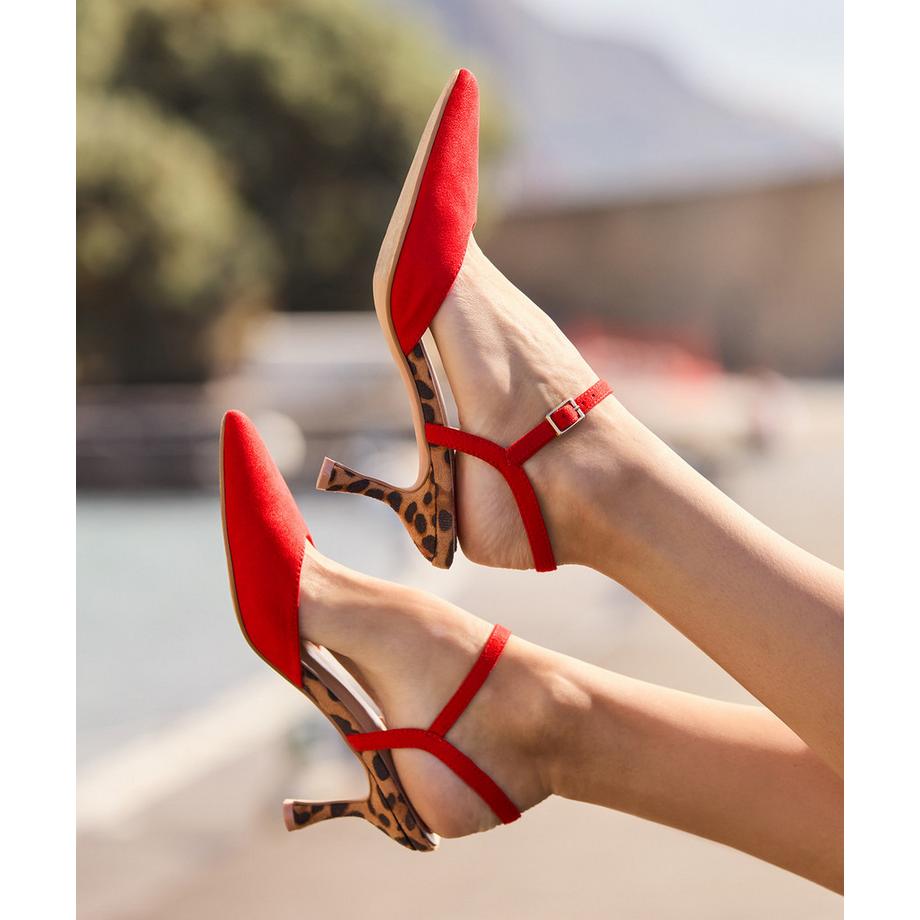 Joe Browns Absatzschuhe Spitze Kappe Leopardenmuster  