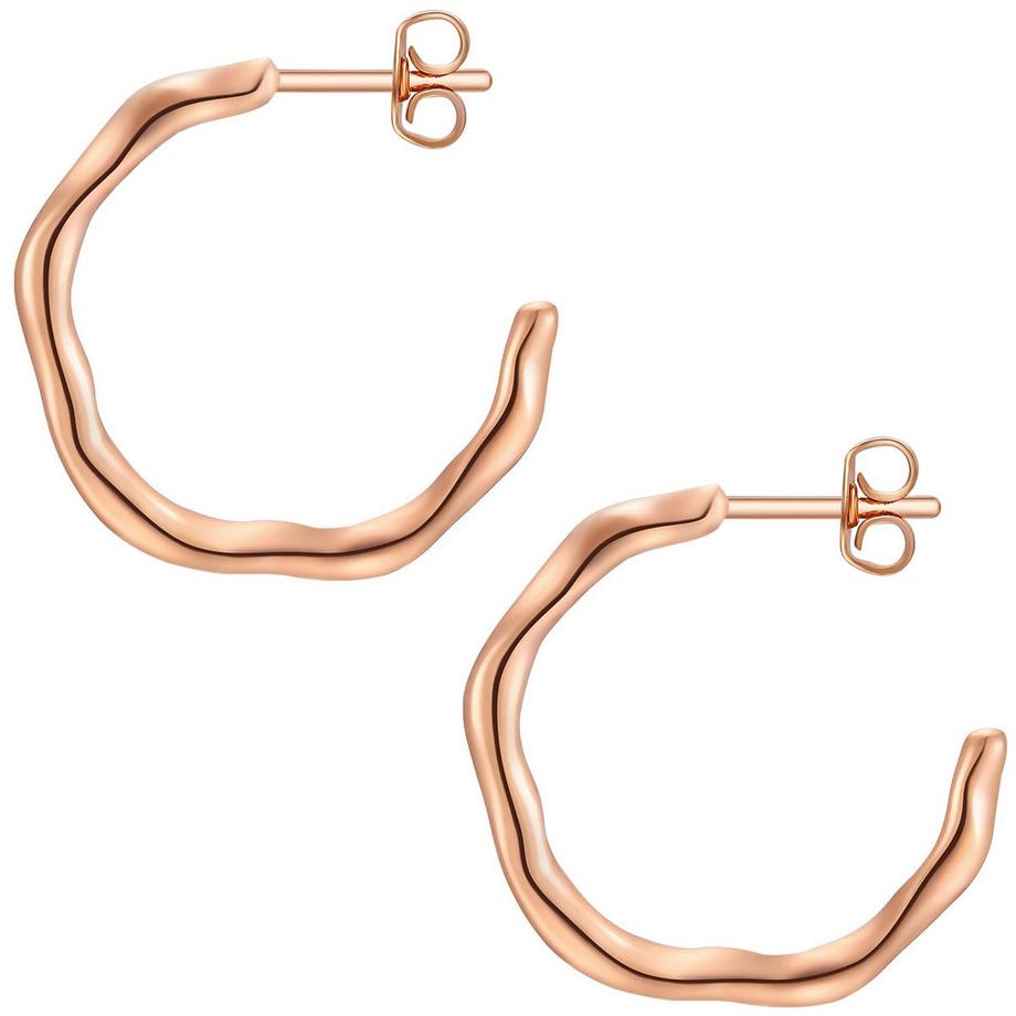 Yokoamii  Creolen Edelstahl roségold 