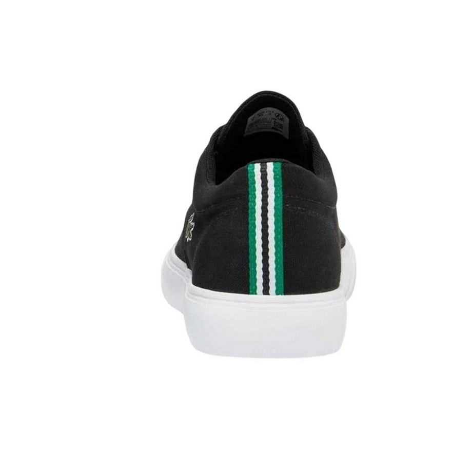 LACOSTE Canvas Sneaker mit flacher Sohle  