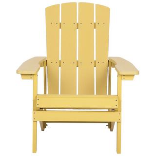 Beliani Chaise de jardin en Bois synthétique Rétro ADIRONDACK  