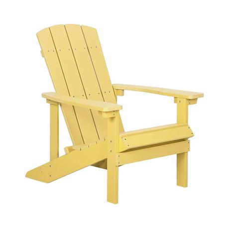 Beliani Chaise de jardin en Bois synthétique Rétro ADIRONDACK  