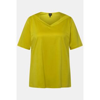 Ulla Popken  T-shirt classica con scollo a V e mezze maniche 