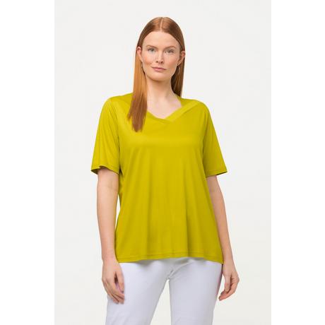 Ulla Popken  T-shirt classica con scollo a V e mezze maniche 