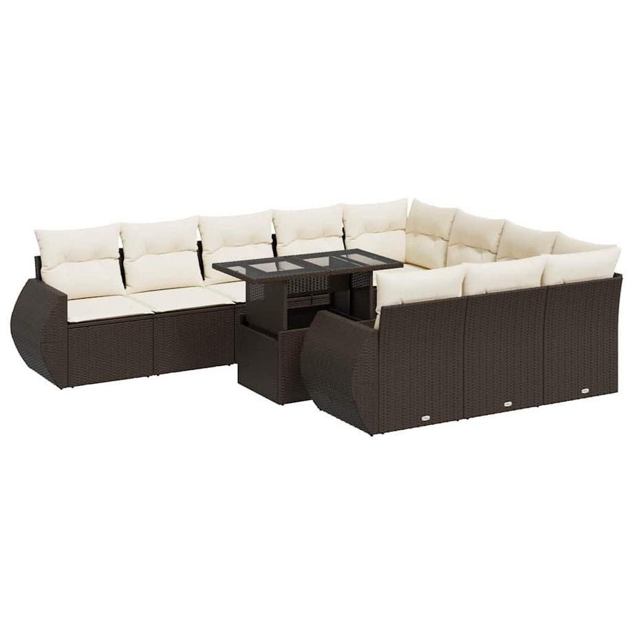 set di divani da giardino Polirattan