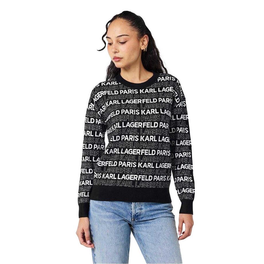 KARL LAGERFELD Maglione Manica Lunga Vestibilità Regolare  