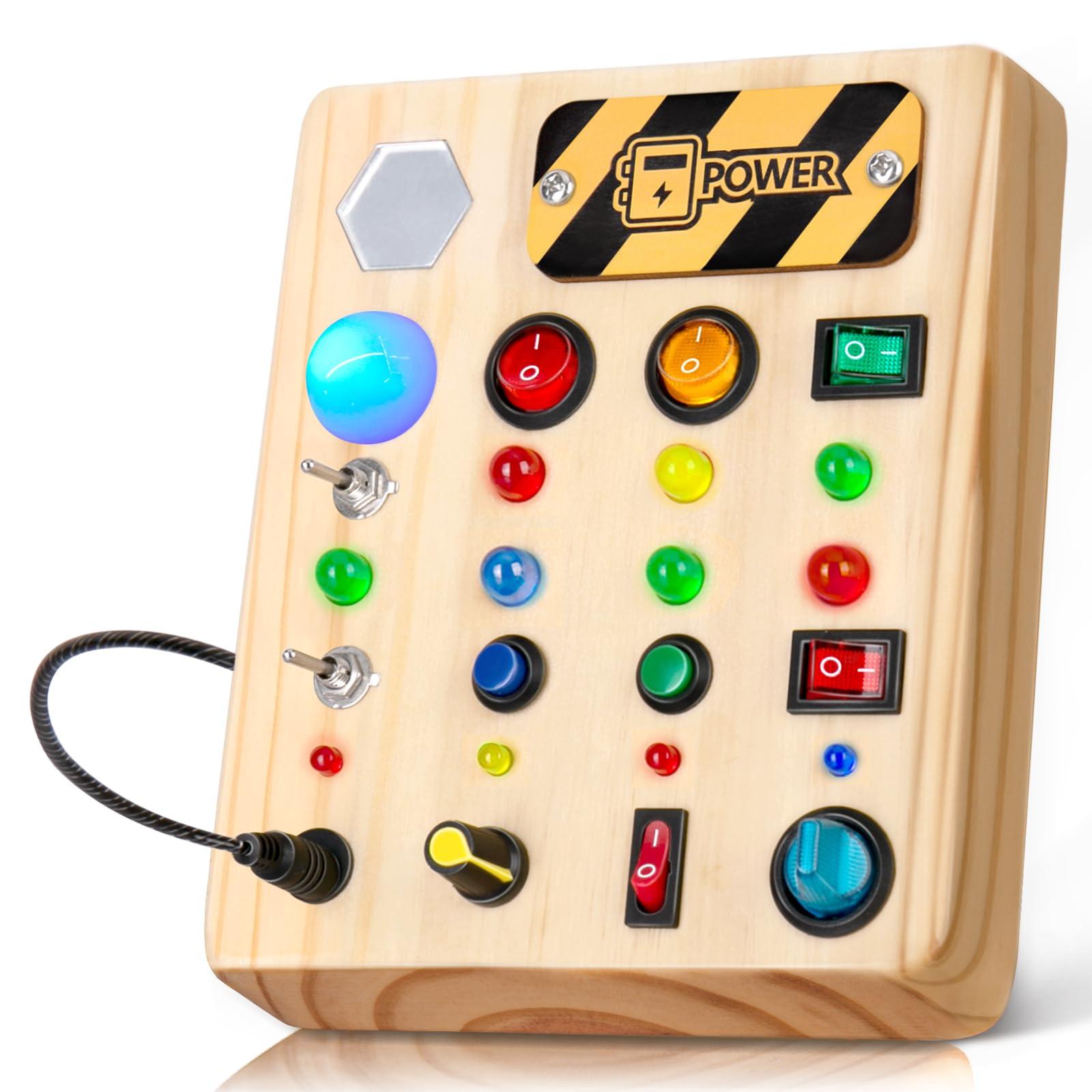 Activity-board  Spielzeug Busy Board mit LED, Babyspielzeug, Activity Board Kinderspielzeug 