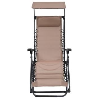 VidaXL Chaise de terrasse tissu  