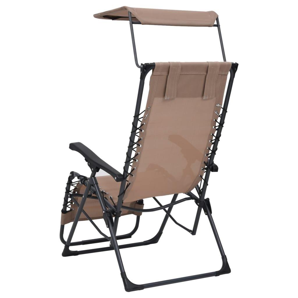 VidaXL Chaise de terrasse tissu  