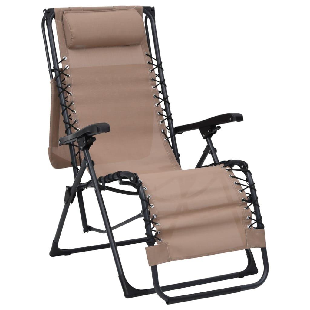 VidaXL Chaise de terrasse tissu  