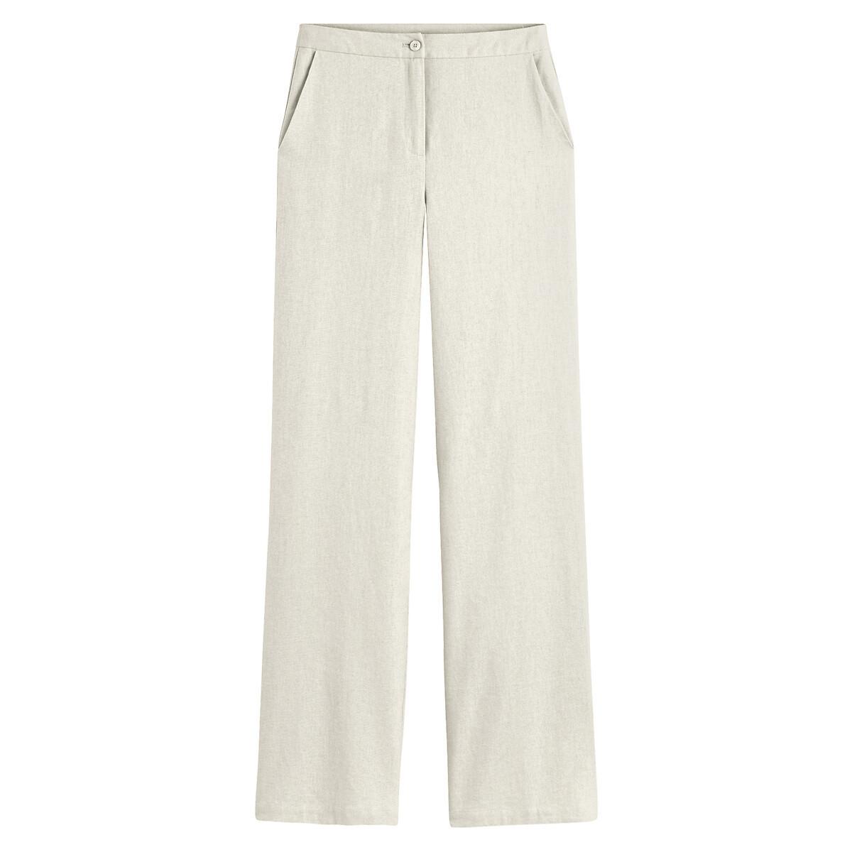 La Redoute Collections Pantaloni Larghi Misto Lino  