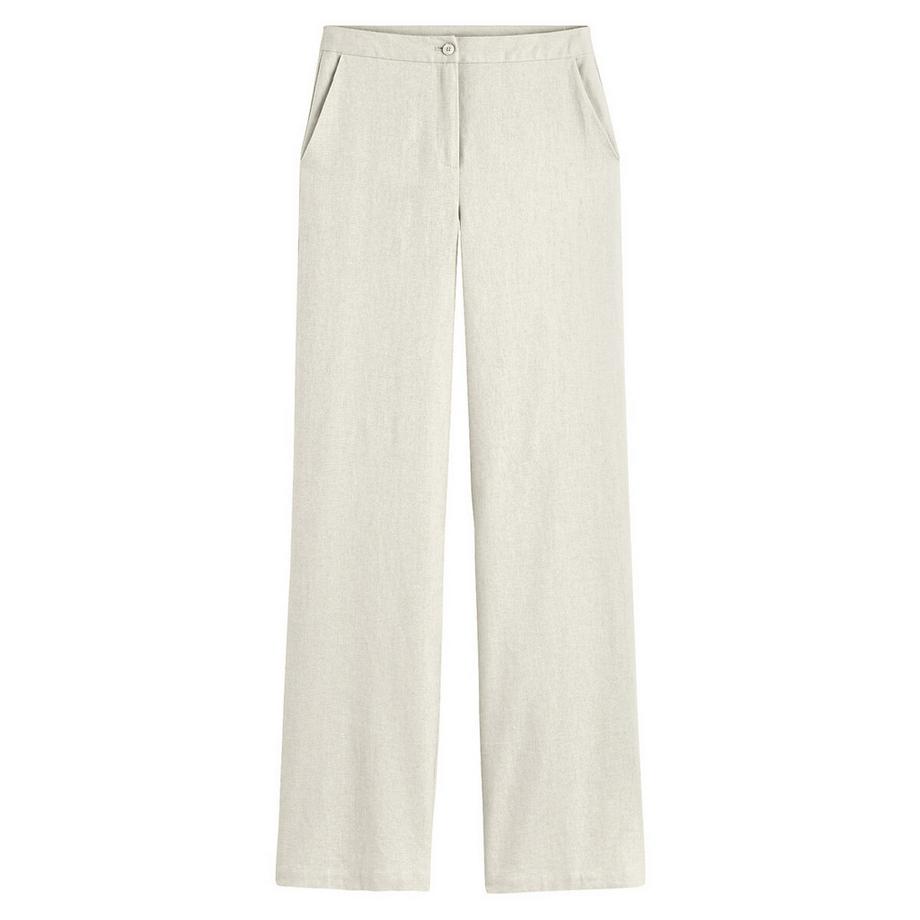 La Redoute Collections Pantaloni Larghi Misto Lino  