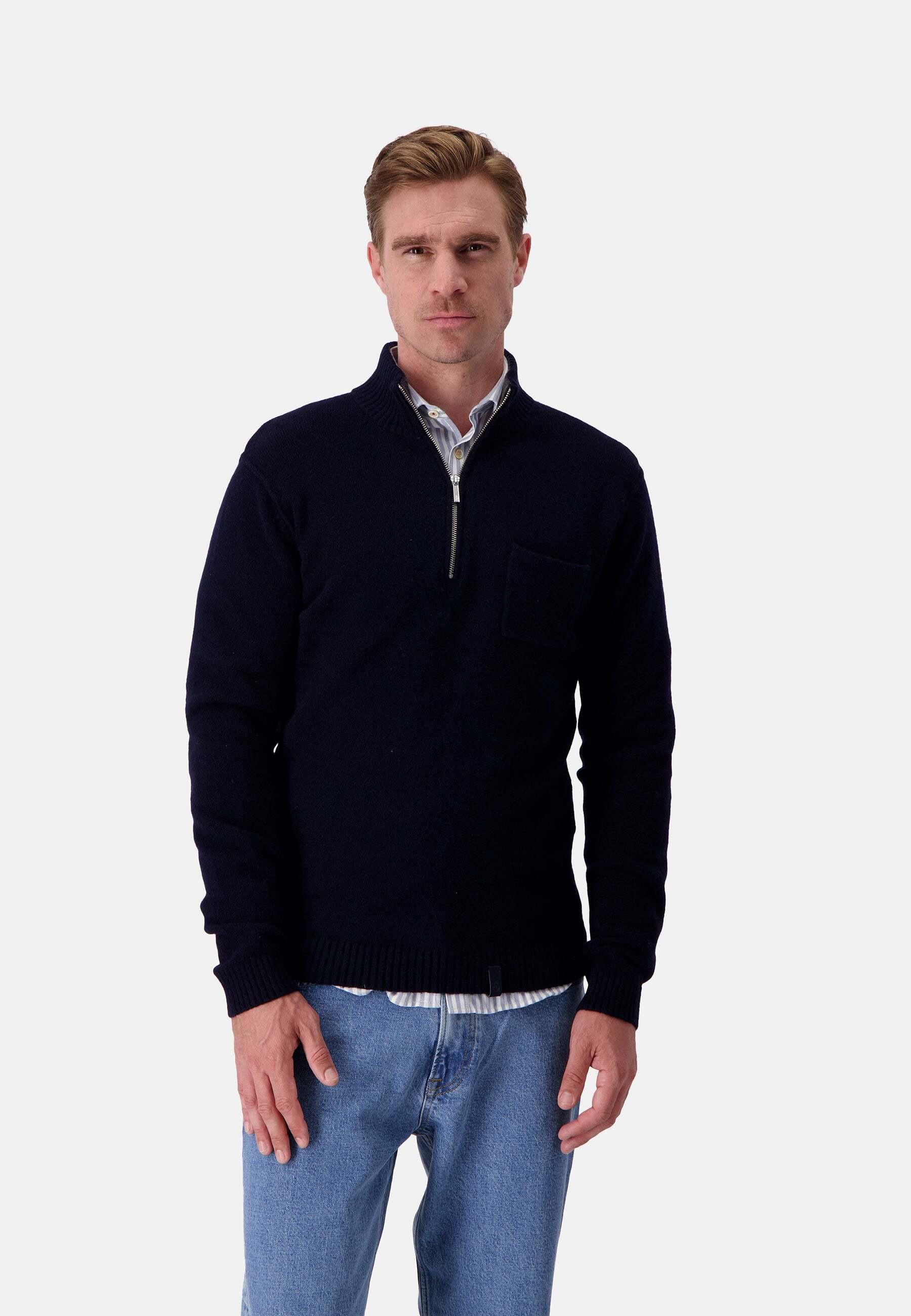 Colours & Sons  Pullover Mock-Zip 