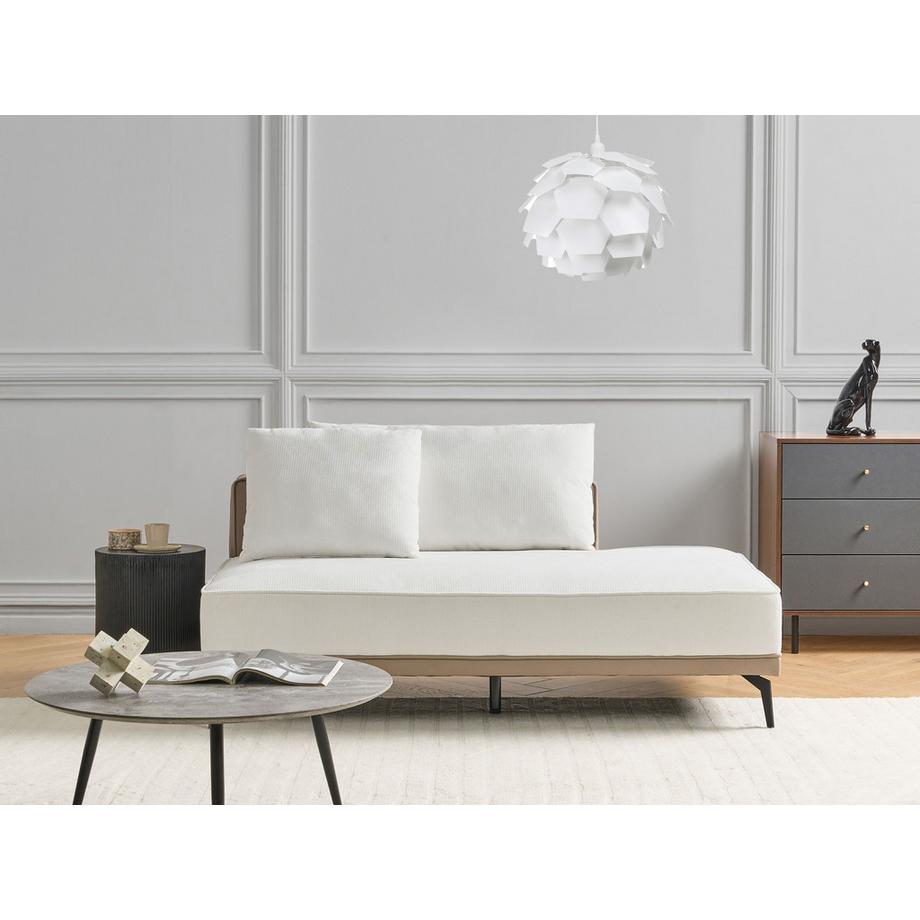 Beliani Canapé d'angle en Tissu Rétro MYKEN  