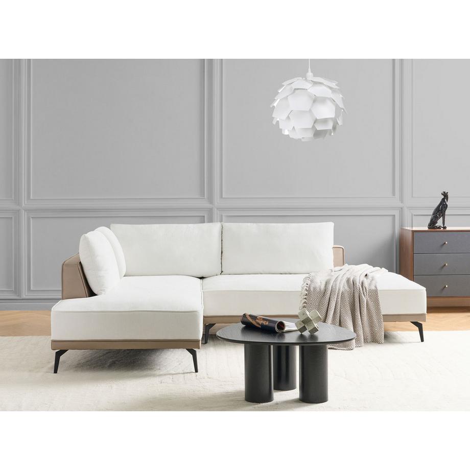 Beliani Canapé d'angle en Tissu Rétro MYKEN  