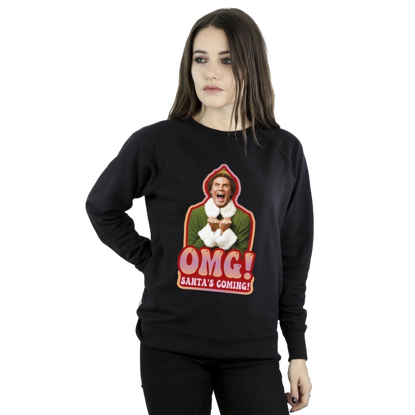 Elf Santa's Coming Sweatshirt Imprimé Graphique  