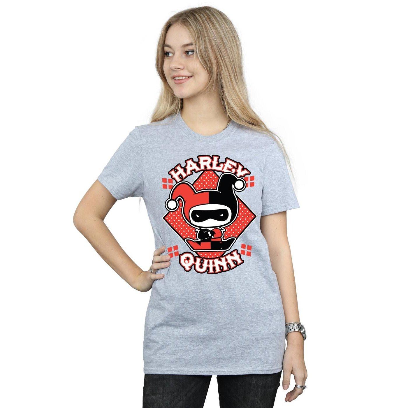Harley Quinn Harley Quinn T-Shirt Logo Chibi  