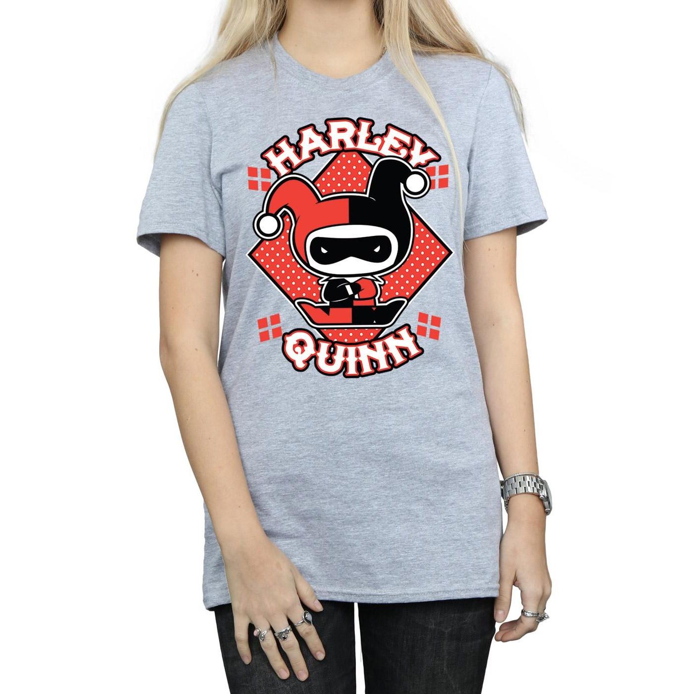 Harley Quinn Harley Quinn T-Shirt Logo Chibi  