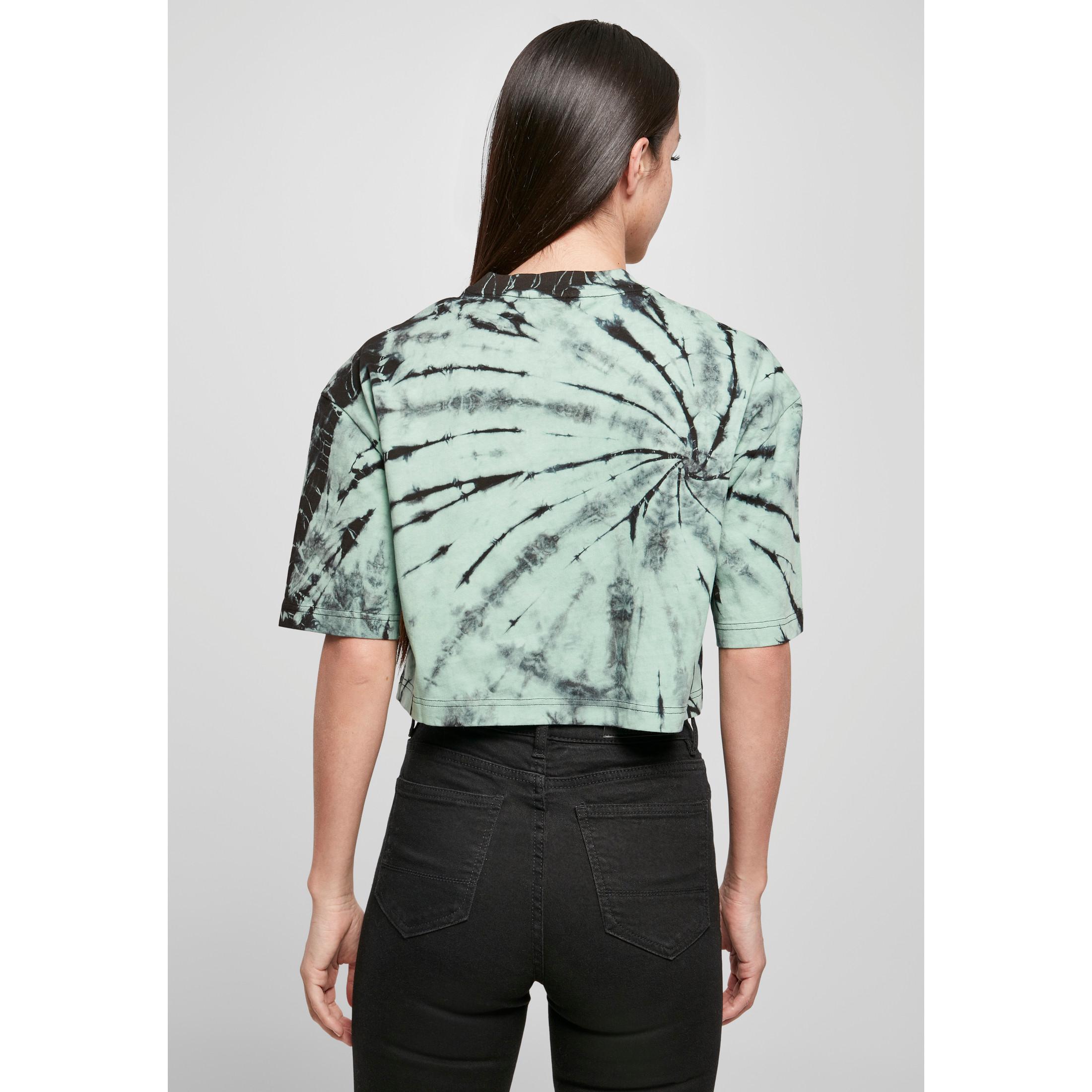 URBAN CLASSICS  t-shirt grandes tailles oversized cropped tie dye 