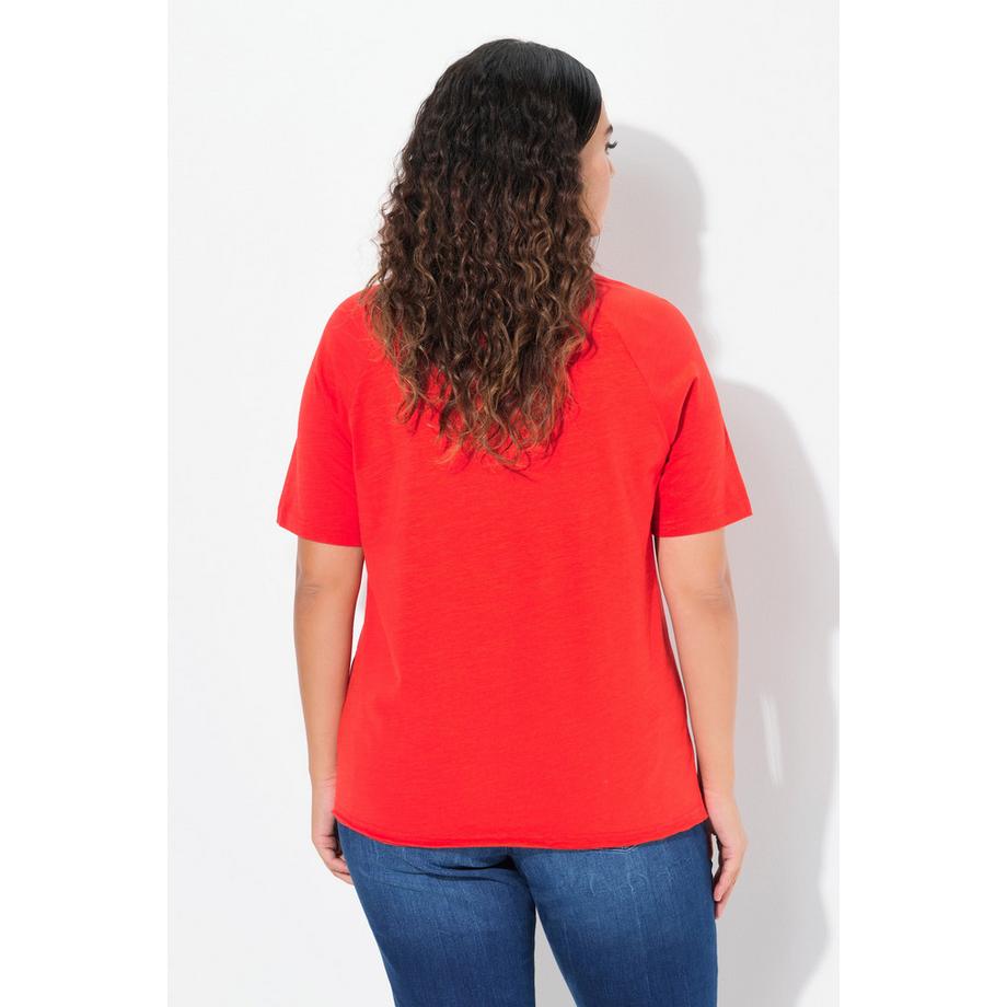 Ulla Popken T-shirt Rayé Col Rond Manches Courtes  