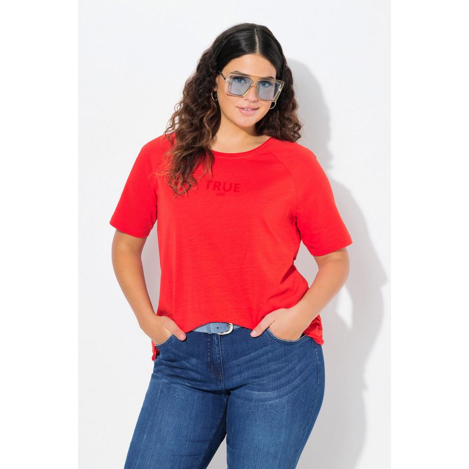 Ulla Popken T-shirt Rayé Col Rond Manches Courtes  