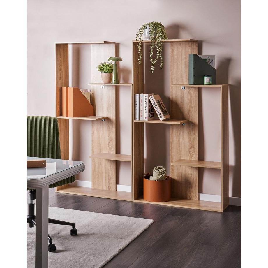 Beliani Libreria a 3 ripiani Scandinavo KAHNTAH  