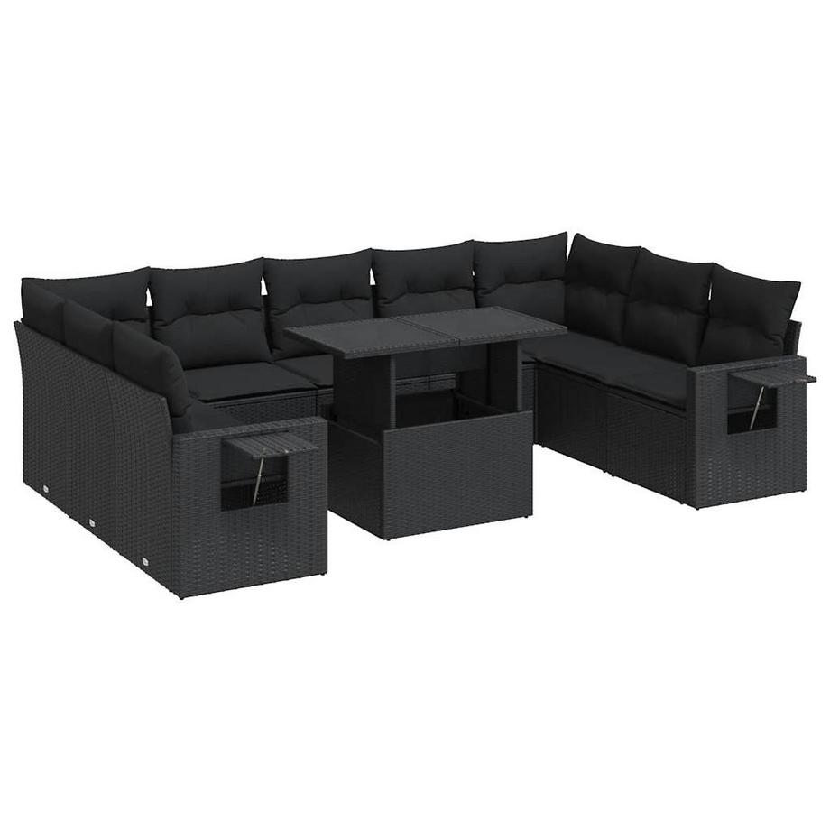 set di divani da giardino Polirattan