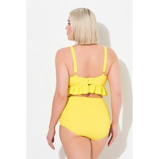 Ulla Popken Bikini Texturé Volant Bonnets Souples Bretelles Réglables  