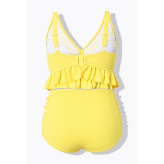 Ulla Popken Bikini Texturé Volant Bonnets Souples Bretelles Réglables  