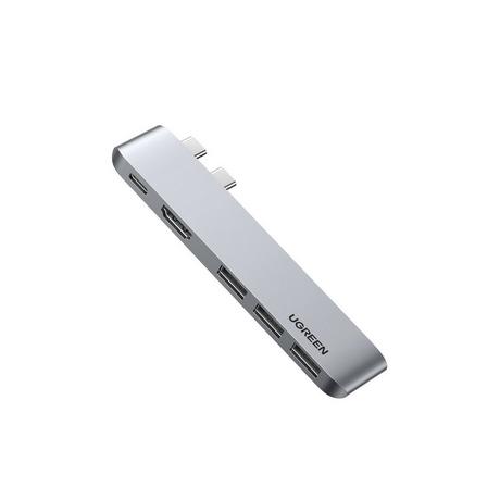 UGREEN  60559 station d'accueil USB 3.2 Gen 1 (3.1 Gen 1) Type-C Argent 