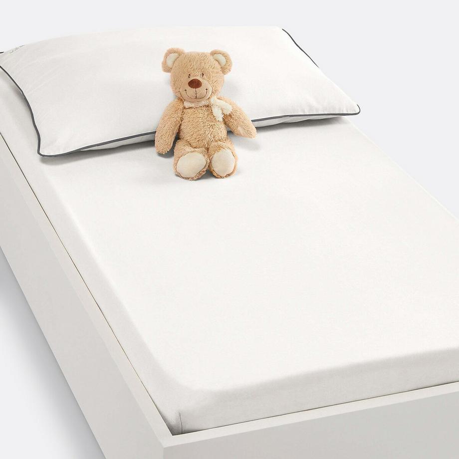 Lot de 2 draps housses coton