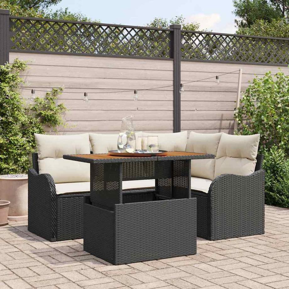 VidaXL Ensemble de sièges d'extérieur poly rattan  
