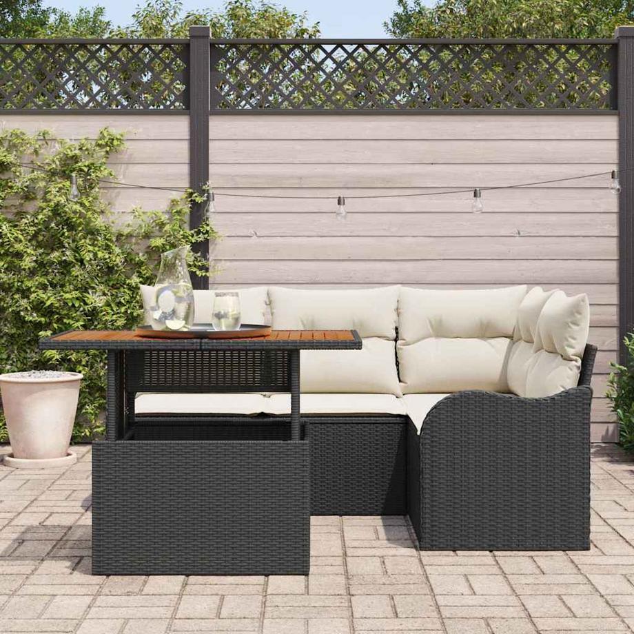 VidaXL Ensemble de sièges d'extérieur poly rattan  