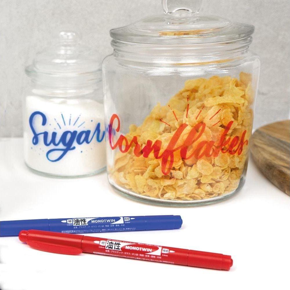 Tombow Tombow MONO evidenziatore 3 pz Nero, Blu, Rosso  