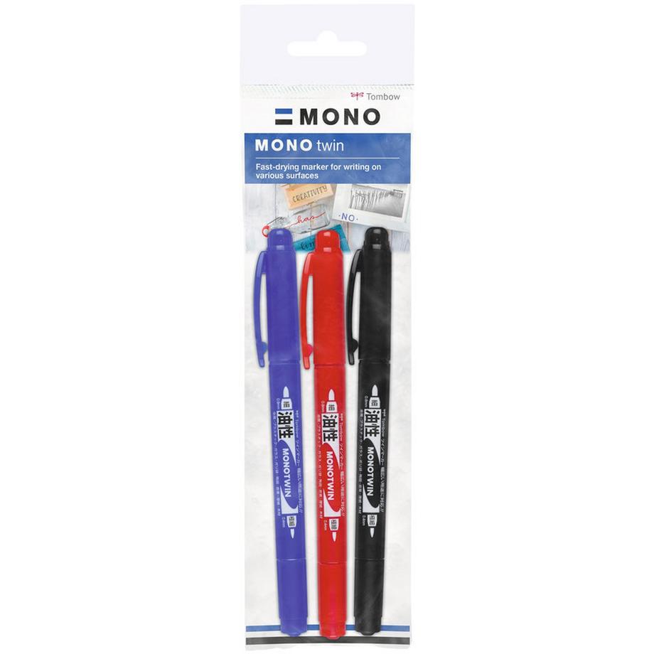 TOMBOW Mono twin Zeichen-Marker  Set 3 Stück