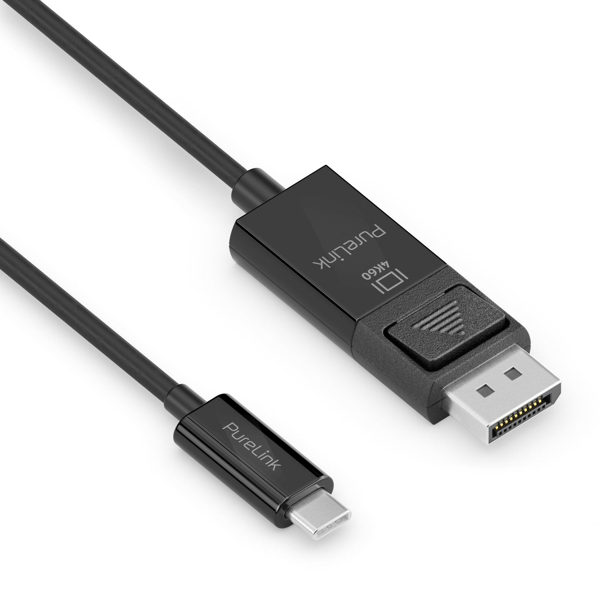 PureLink  PureLink IS2221-010 câble vidéo et adaptateur 1 m USB Type-C DisplayPort Noir 
