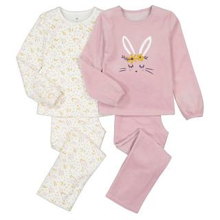 La Redoute Collections  Lot de 2 pyjamas en velours imprimé lapin 