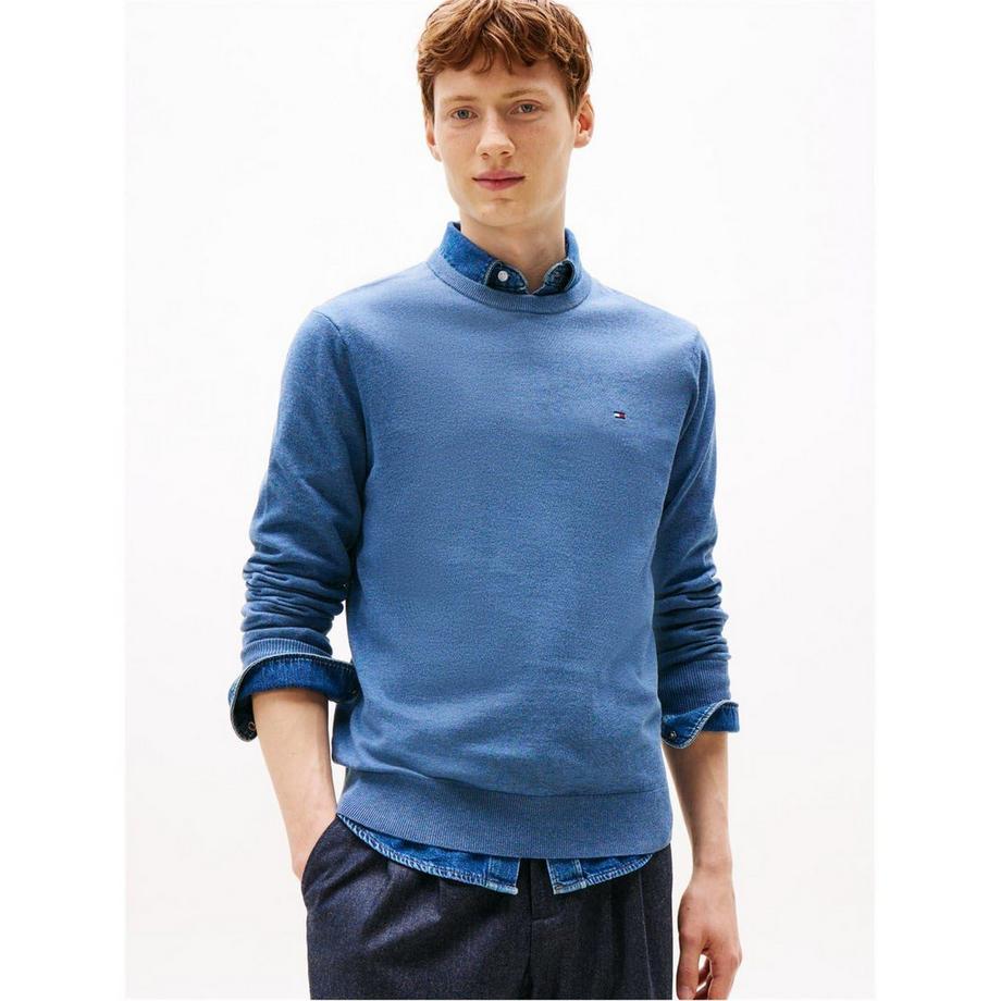 TOMMY HILFIGER  Pullover, Rundhalsausschnitt, 