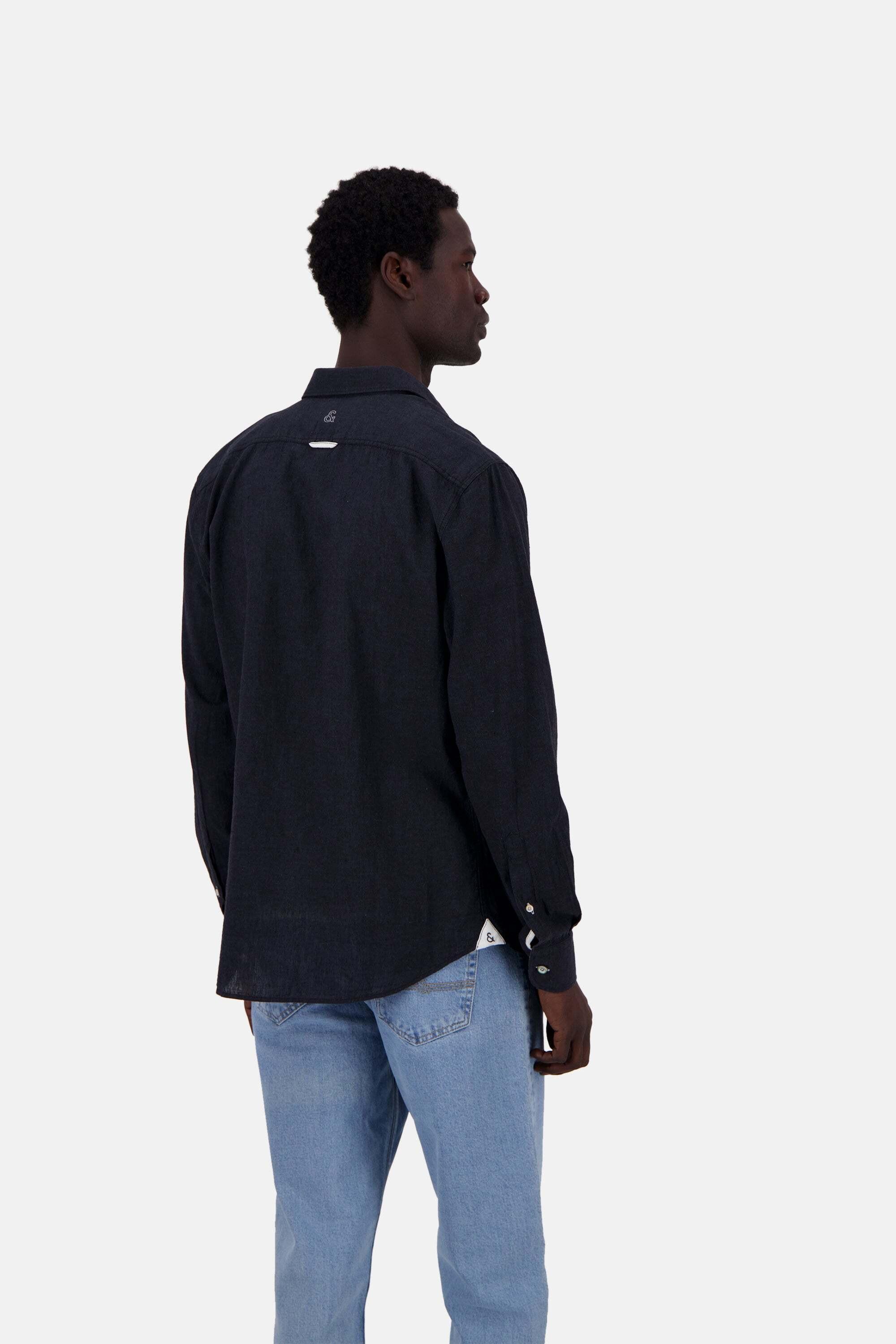 Colours & Sons Camicia a maniche lunghe in misto lino Kent  