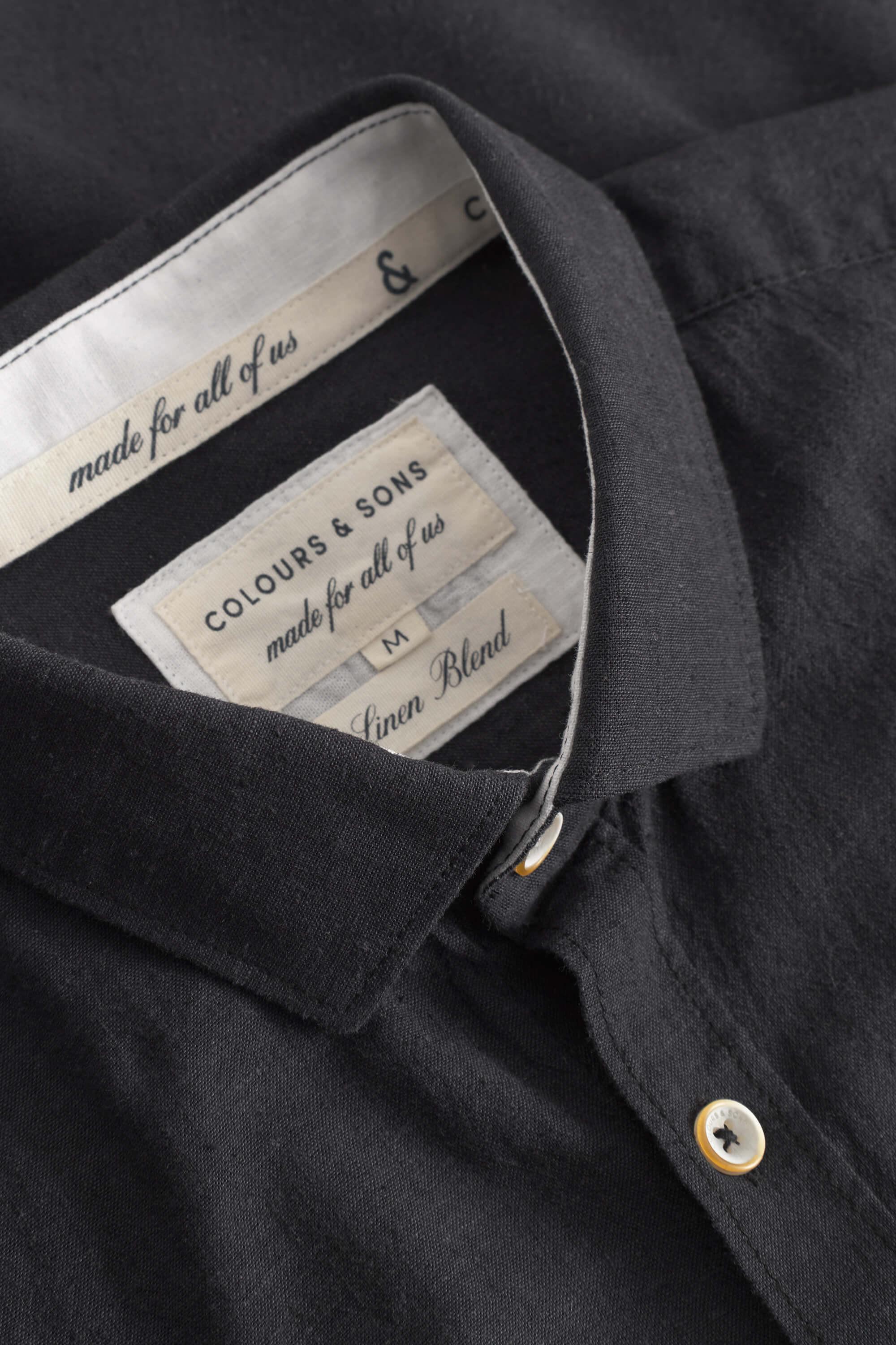 Colours & Sons Camicia a maniche lunghe in misto lino Kent  