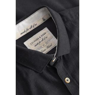 Colours & Sons Camicia a maniche lunghe in misto lino Kent  