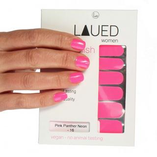 LAUED  vegane Nagelfolien solid neon Pink Panther 