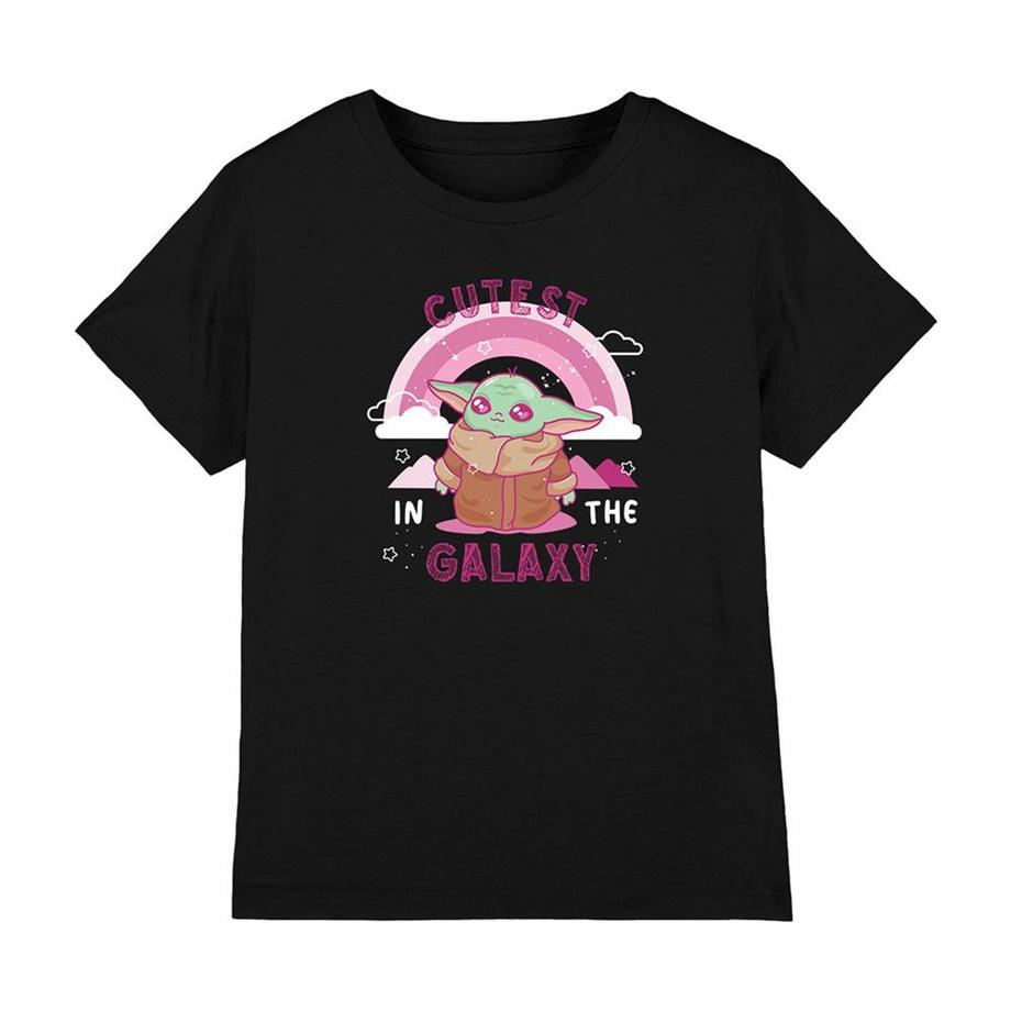 Cutest In The Galaxy Maglietta Grogu Cotone Pettinato Ringspun