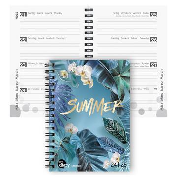 Schüleragenda mydiary Wire-O 3½ Tage pro Seite, Summer