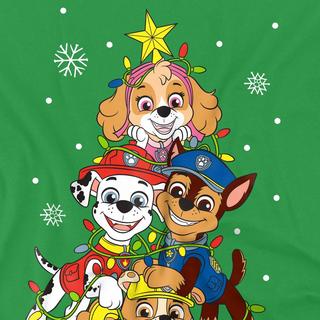 PAW PATROL T-Shirt Grafica Albero di Natale  