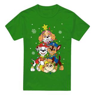 PAW PATROL T-Shirt Grafica Albero di Natale  