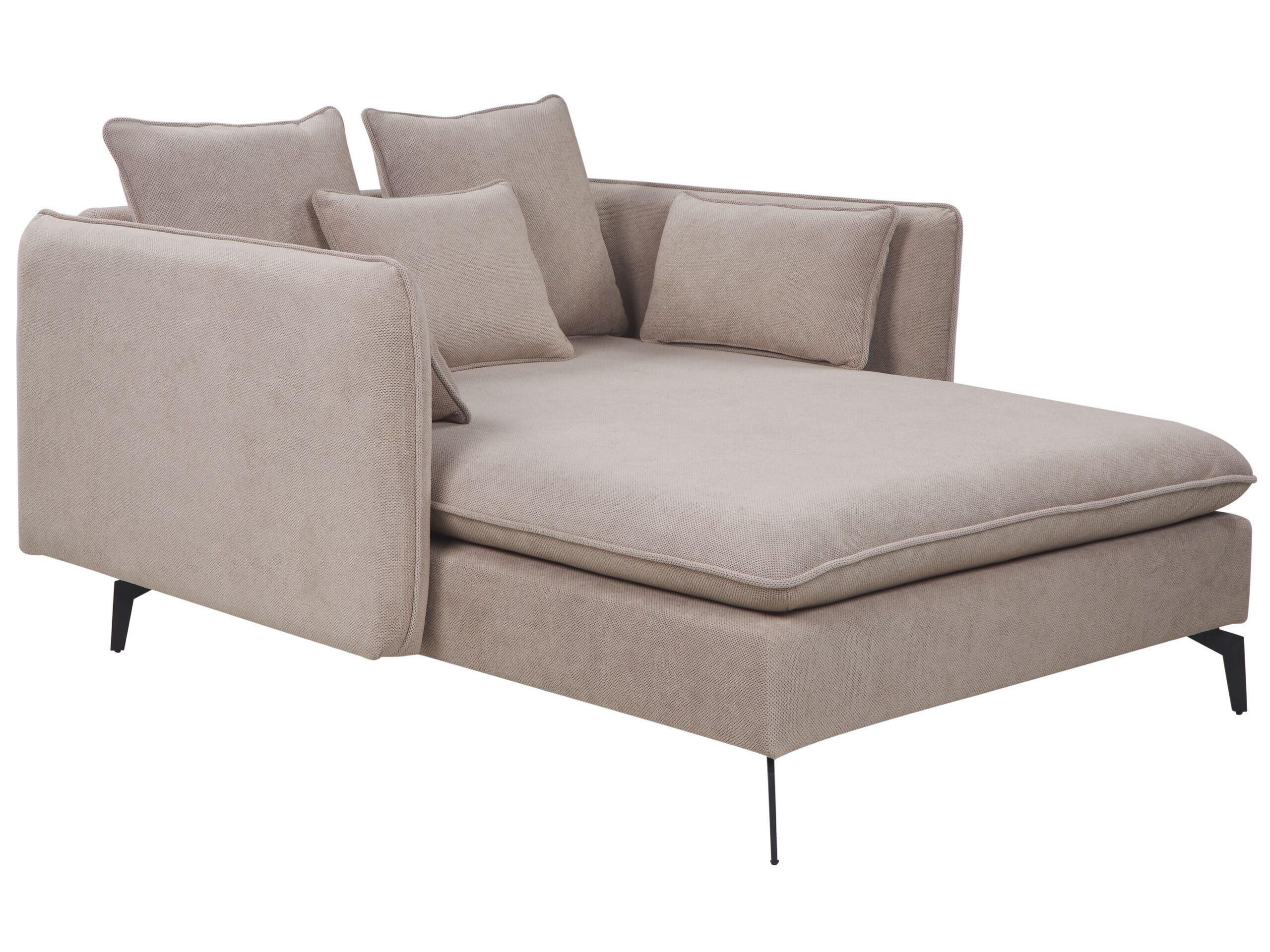 Beliani Chaise longue en Polyester Moderne CHARMES  