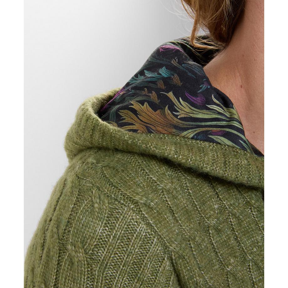 Joe Browns Cardigan Zippé à Capuche en Maille Torsadée Douillet  