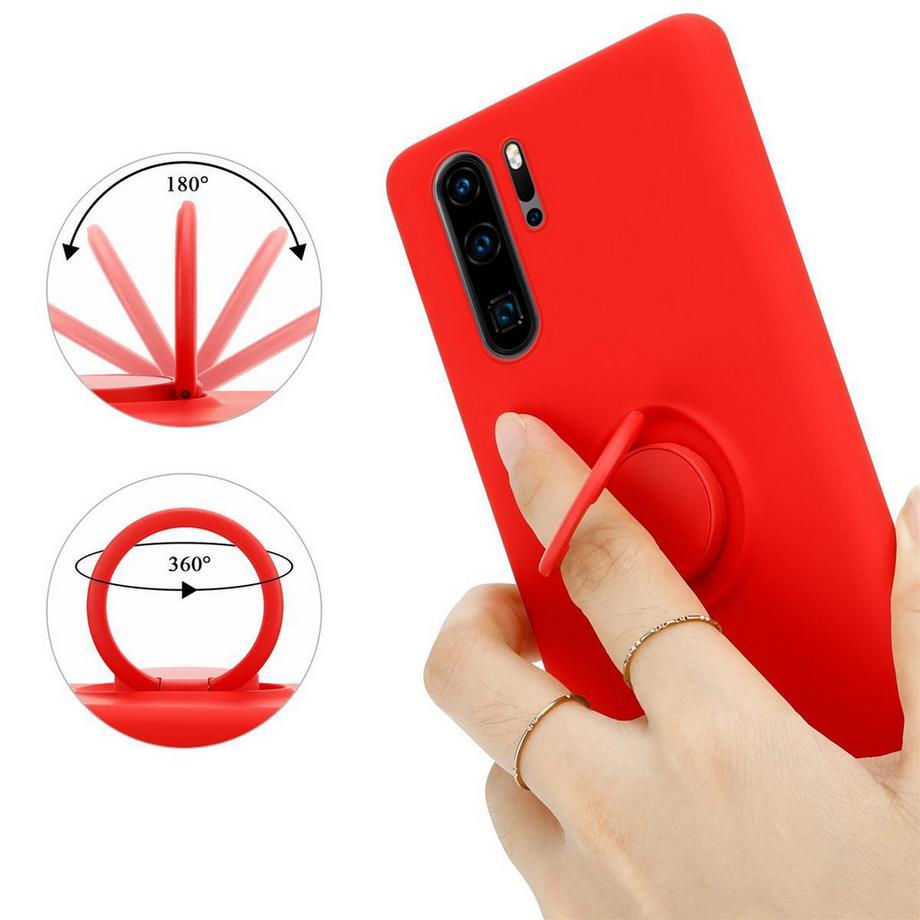 Cadorabo  Hülle für Huawei P30 PRO TPU Silikon mit Ring Liquid 