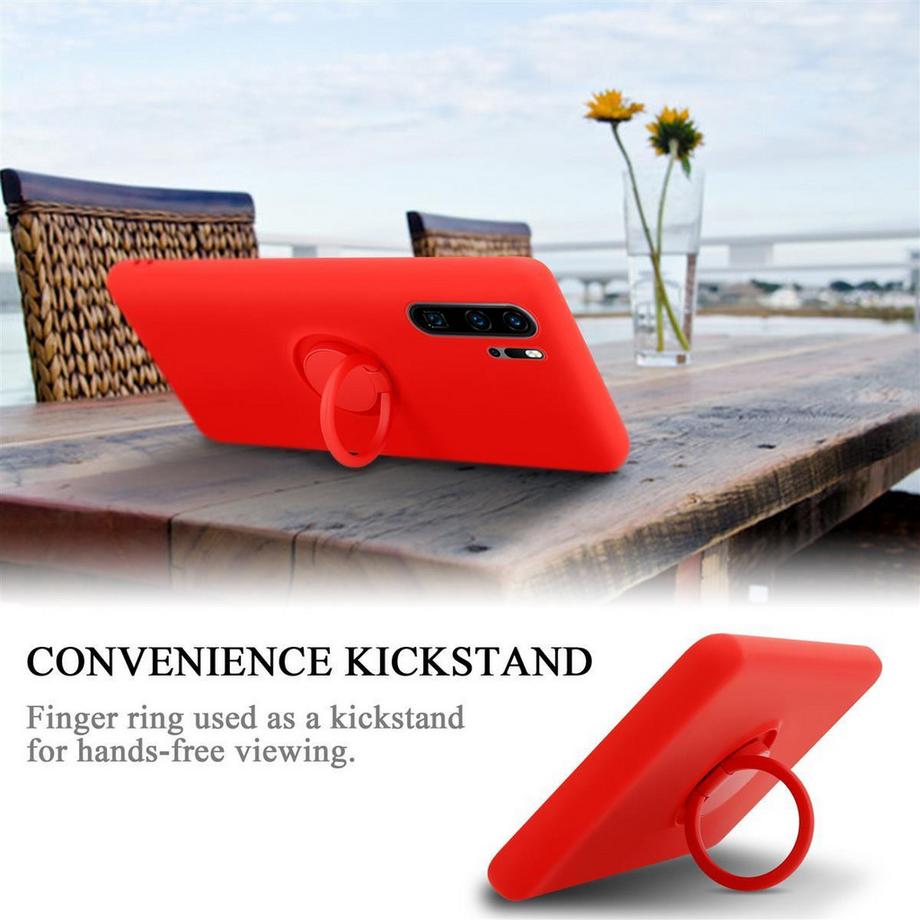 Cadorabo  Hülle für Huawei P30 PRO TPU Silikon mit Ring Liquid 