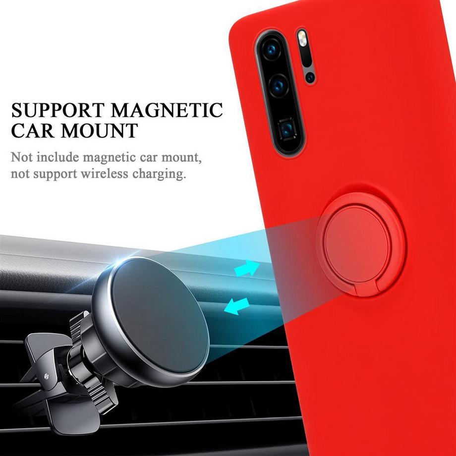 Cadorabo  Hülle für Huawei P30 PRO TPU Silikon mit Ring Liquid 